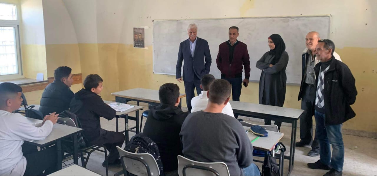 عورتاني يزور مدارس بيت ريما معزيّا ومتفقدا