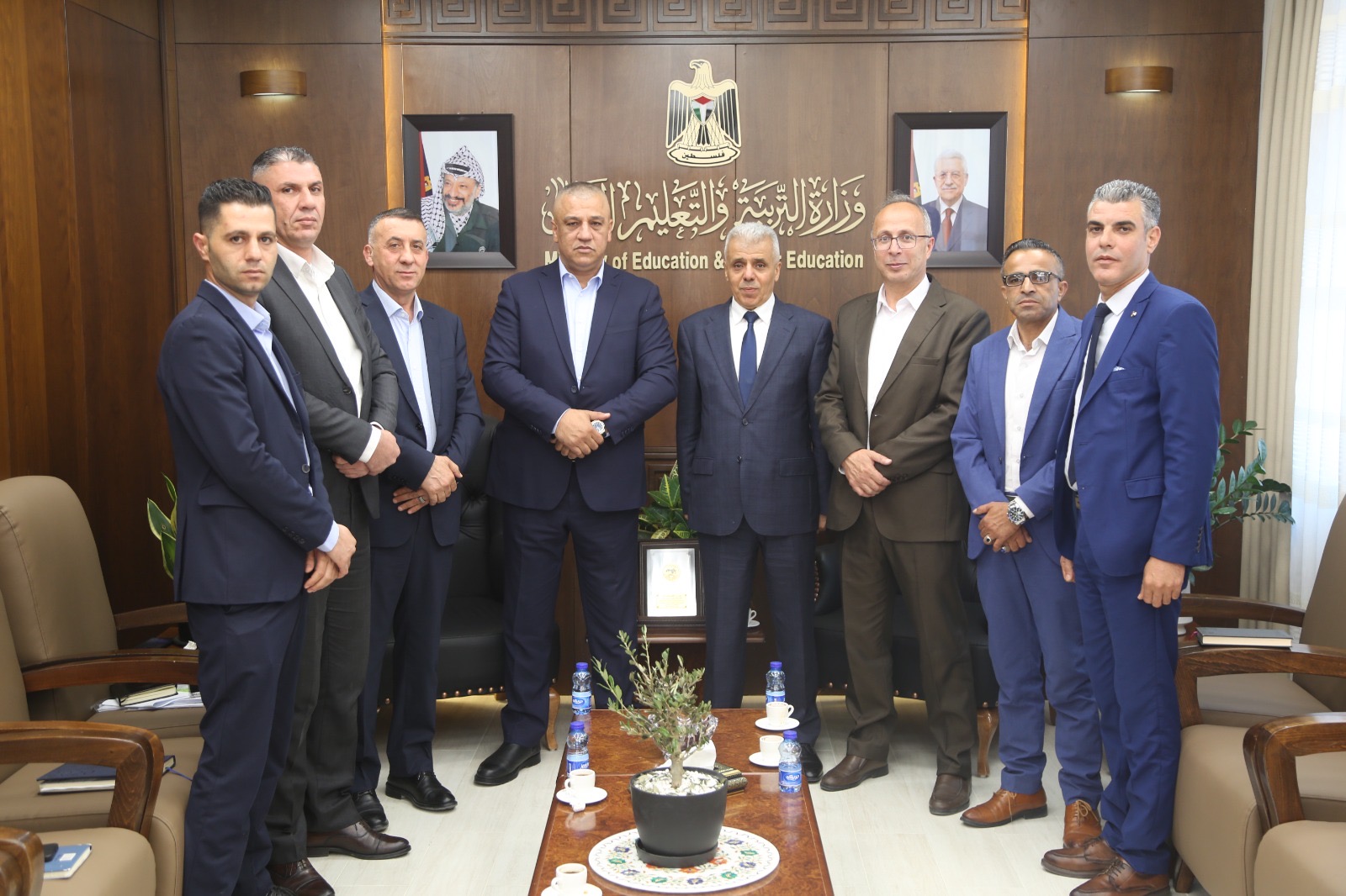 لقاء مع الارتباط العسكري الفلسطيني لبحث ترتيبات  امتحانات الثانوية العامة